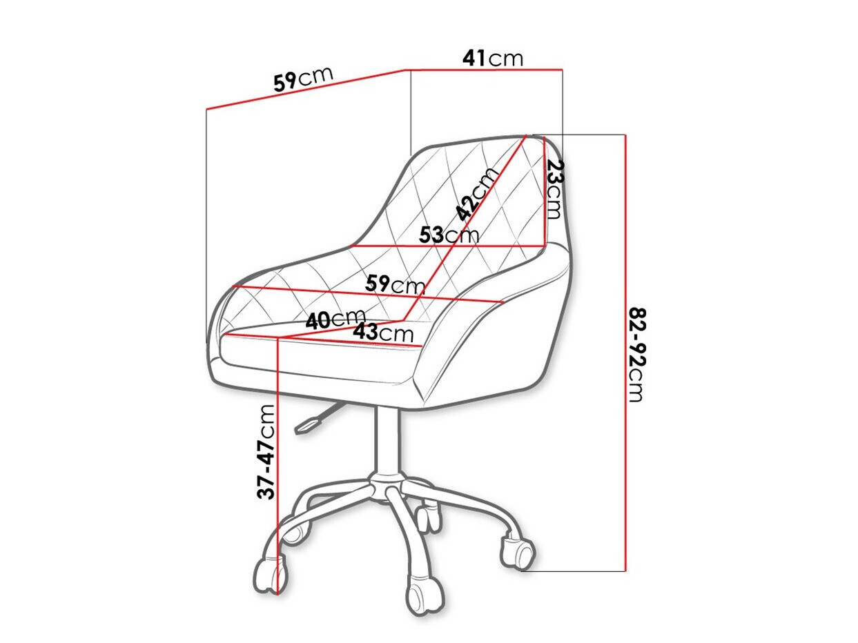 Irodai szék Comfivo 340 (Kék)