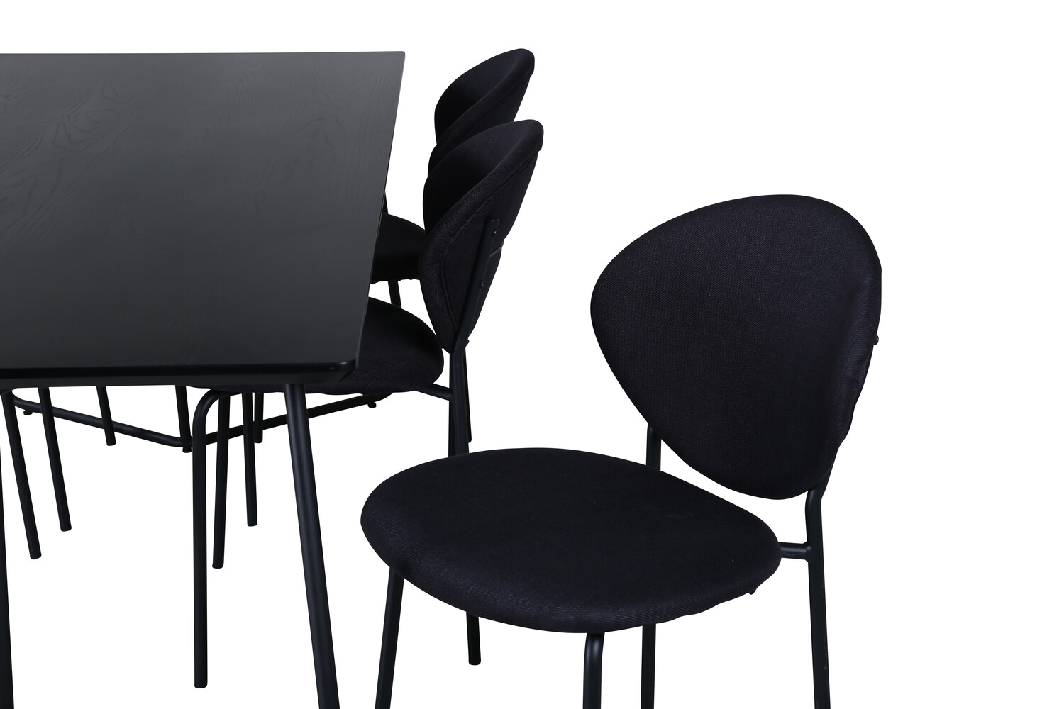 Étkezőgarnitúra Dallas 3040 (Fekete)