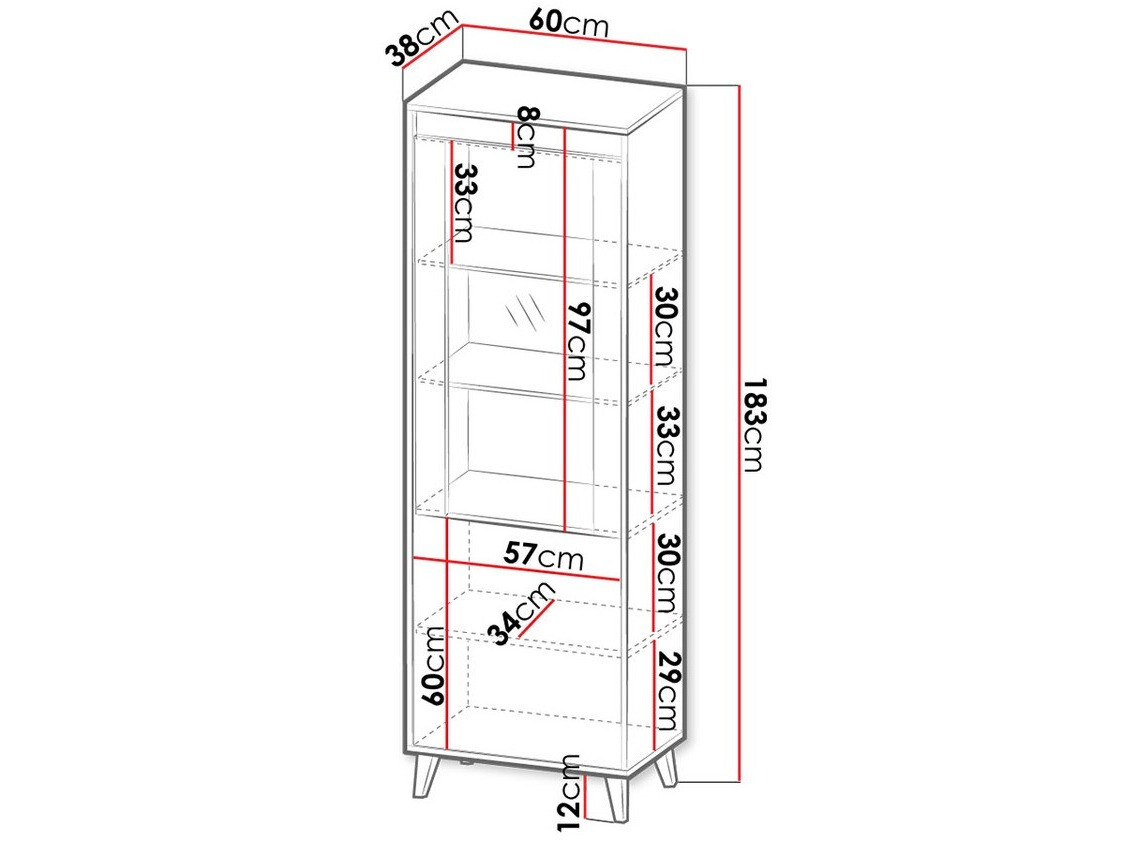 Könyvespolc Melevara 104