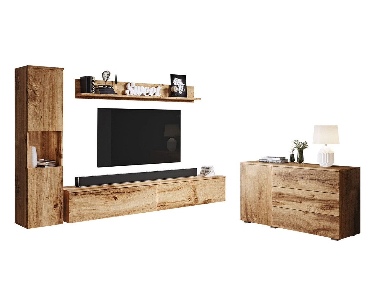 Nappali szett Sarasota 132 (Wotan tölgy)