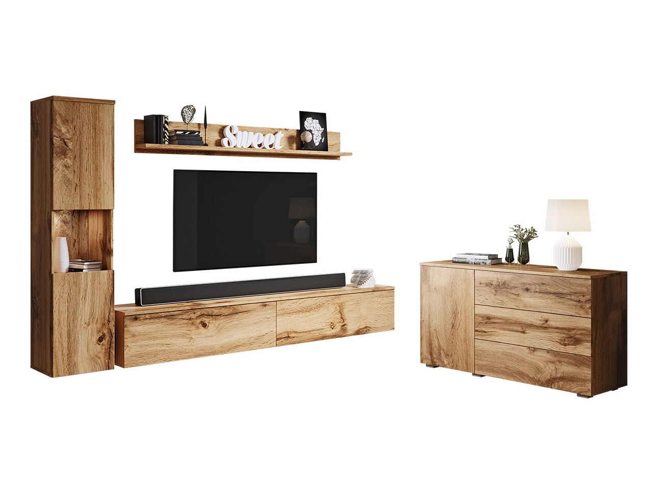 Nappali szett Sarasota 132 (Wotan tölgy)