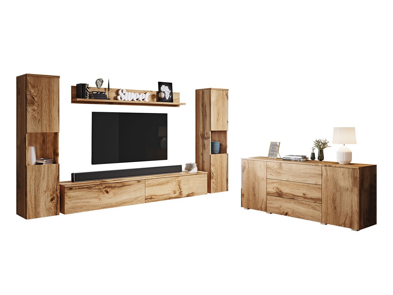 Nappali szett Sarasota 133 (Wotan tölgy)