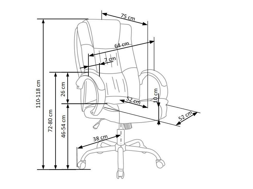 Irodai szék Houston 243 (Szürke)
