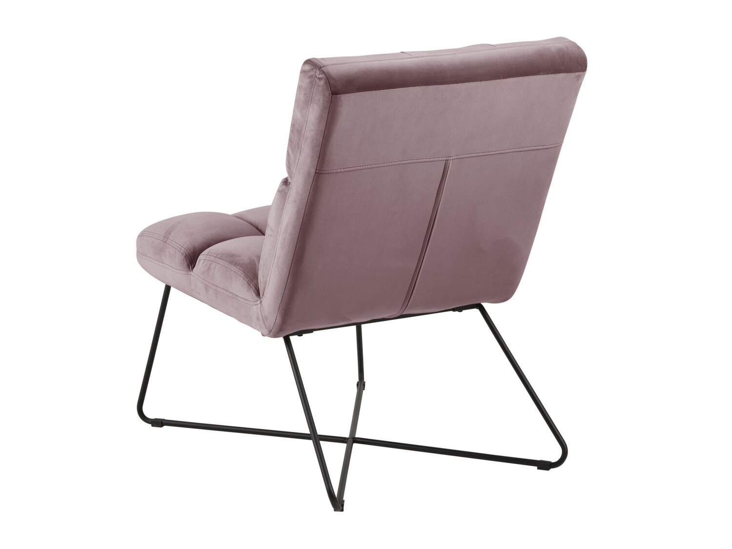 Fotel Norsica 370 (Poros rózsaszín + Fekete)