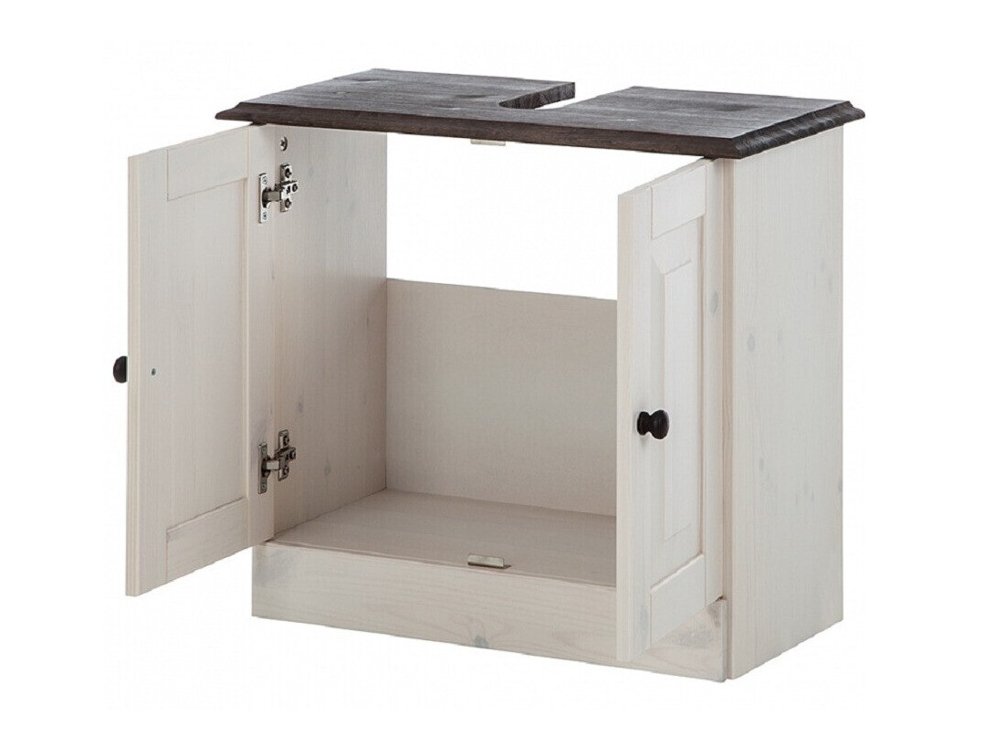 Mosdó alatti álló szekrény Deletri 101 (Fehér + Havana Tölgy)