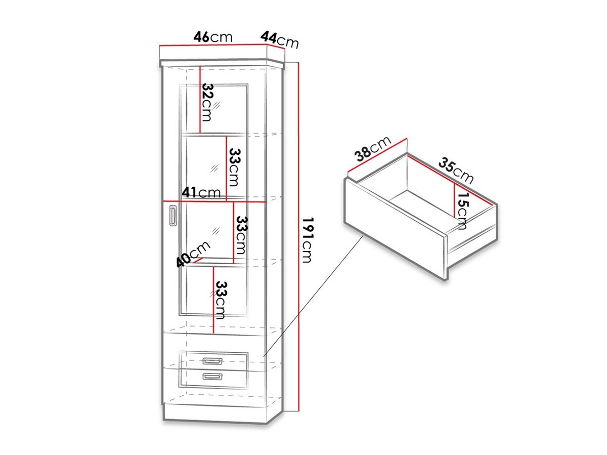 Könyvespolc Lircava 108 (Lefkas tölgy)