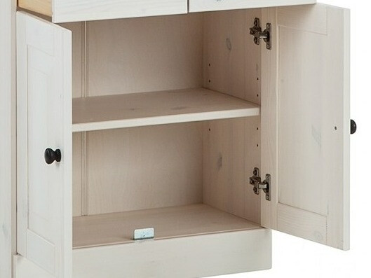 Álló fürdőszoba szekrény Deletri 100 (Fehér + Havana Tölgy)