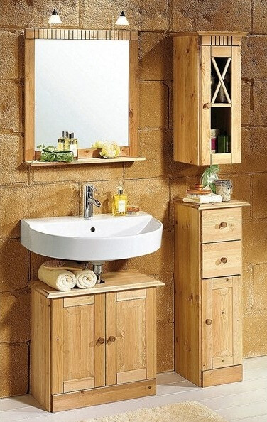 Álló fürdőszoba szekrény Deletri 110 (Fenyő)