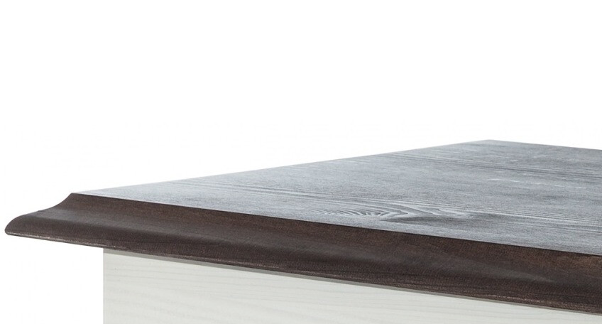 Beépített fürdőszoba szekrény Deletri 100 (Fehér + Havana Tölgy)