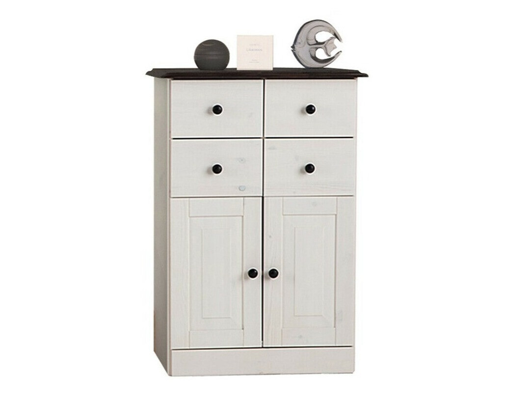 Beépített fürdőszoba szekrény Deletri 100 (Fehér + Havana Tölgy)