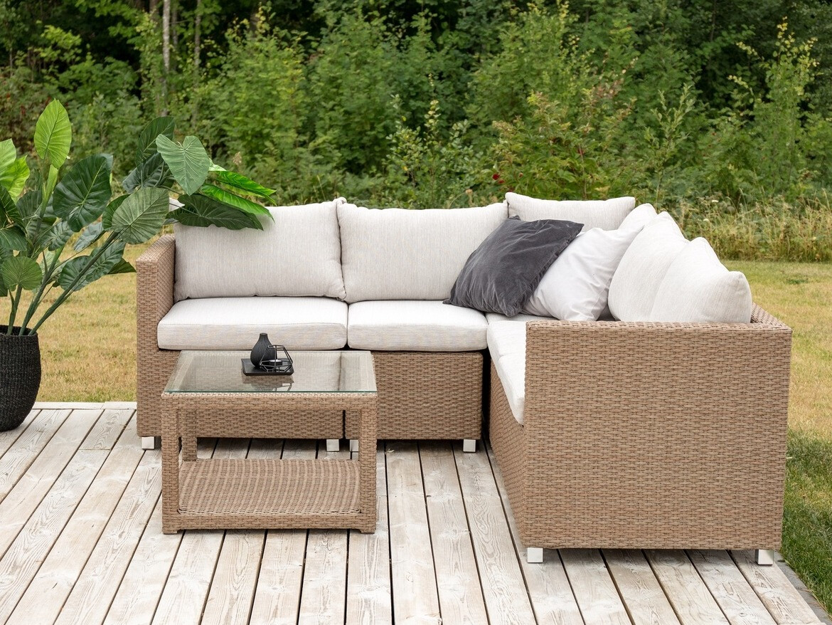 Kerti bútor Dallas 772 (Barna + Fehér)