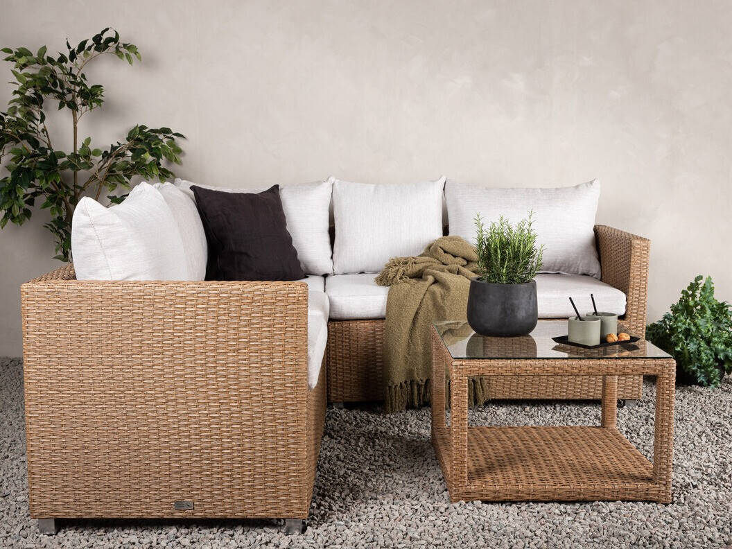 Kerti bútor Dallas 772 (Barna + Fehér)