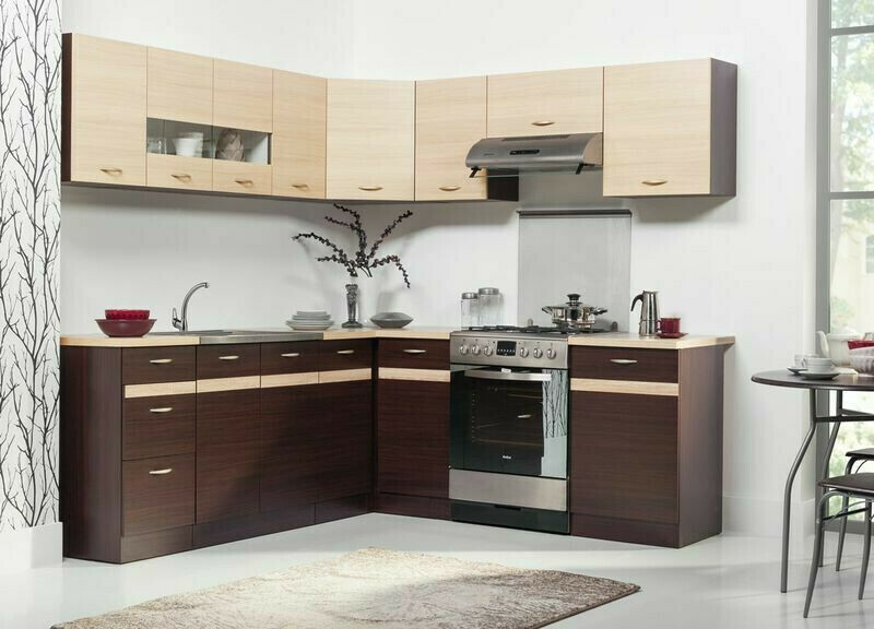 Moduláris szekrény fiókkal és ajtókkal Eli Dark 101