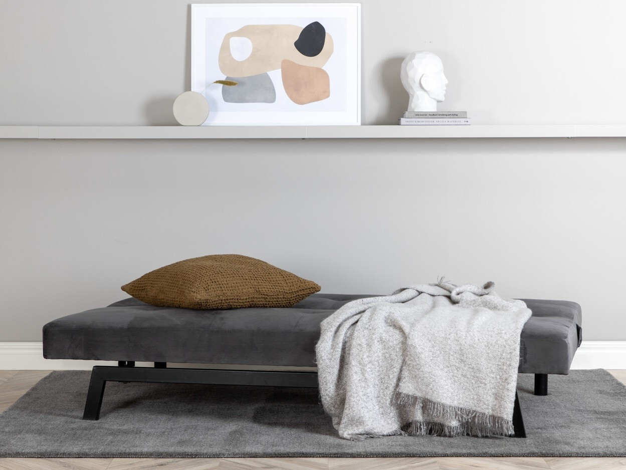 Kanapéágy Dallas 1710 (Sötétszürke + Fekete)