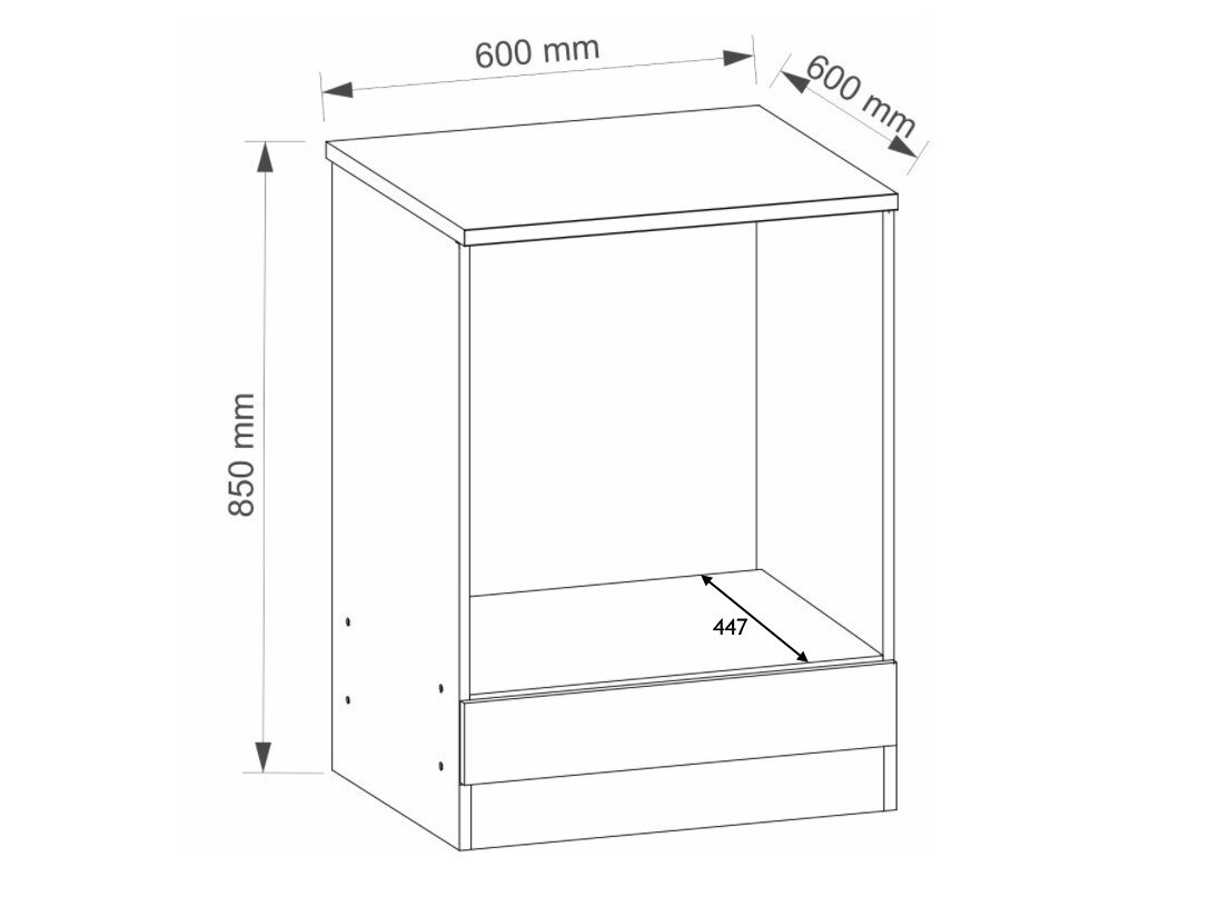 Moduláris szekrény beépített készülékekhez Eli Light 104