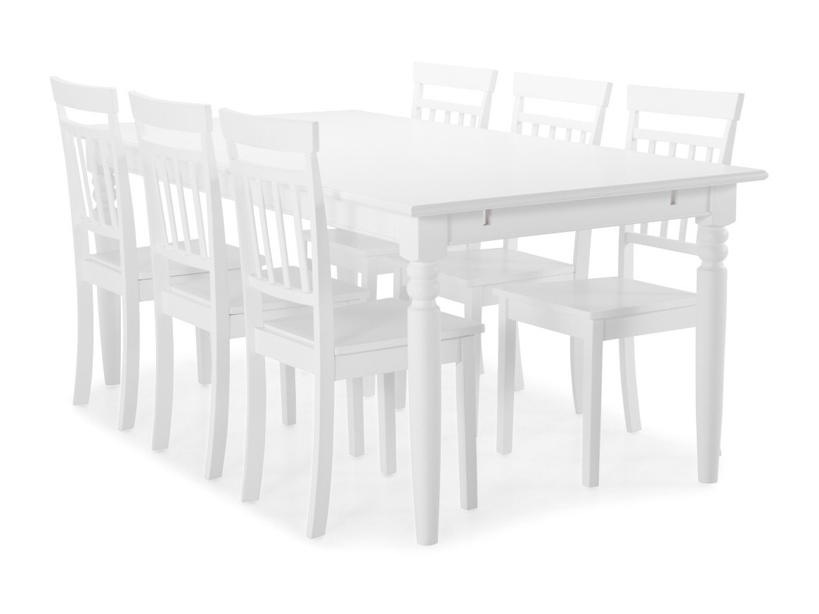 Étkezőgarnitúra Provo 133 (Fehér)