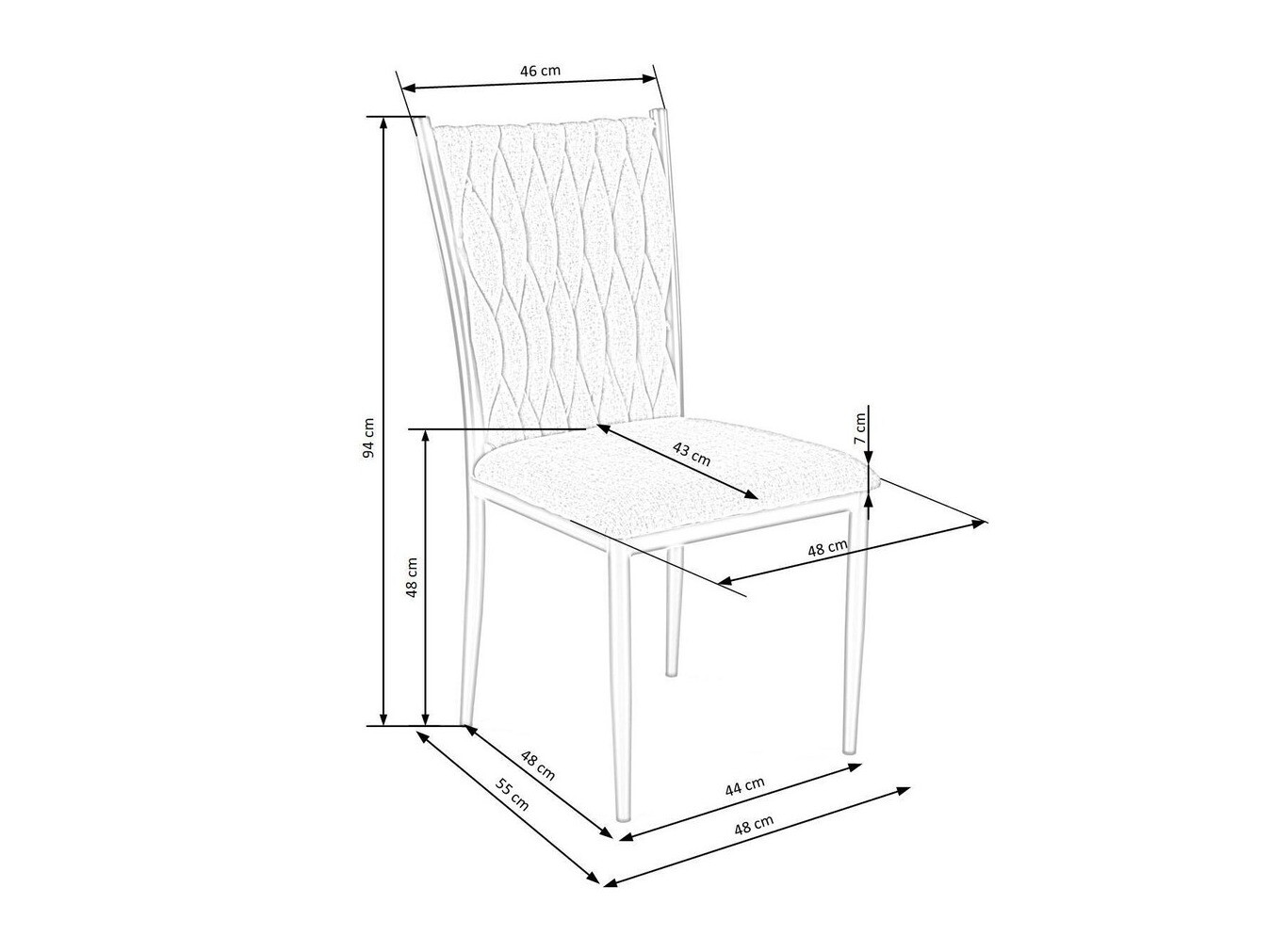 Szék Houston 1139 (Szürke + Aranysárga)