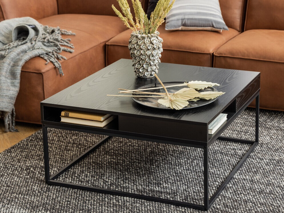 Dohányzóasztal Norsica 477 (Fekete hamu + Fekete)