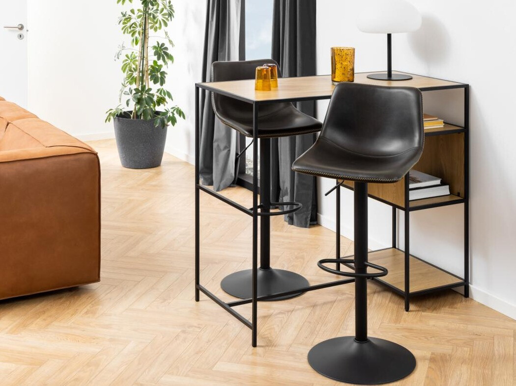 Alacsony bárszék Norsica 500 (Fekete)