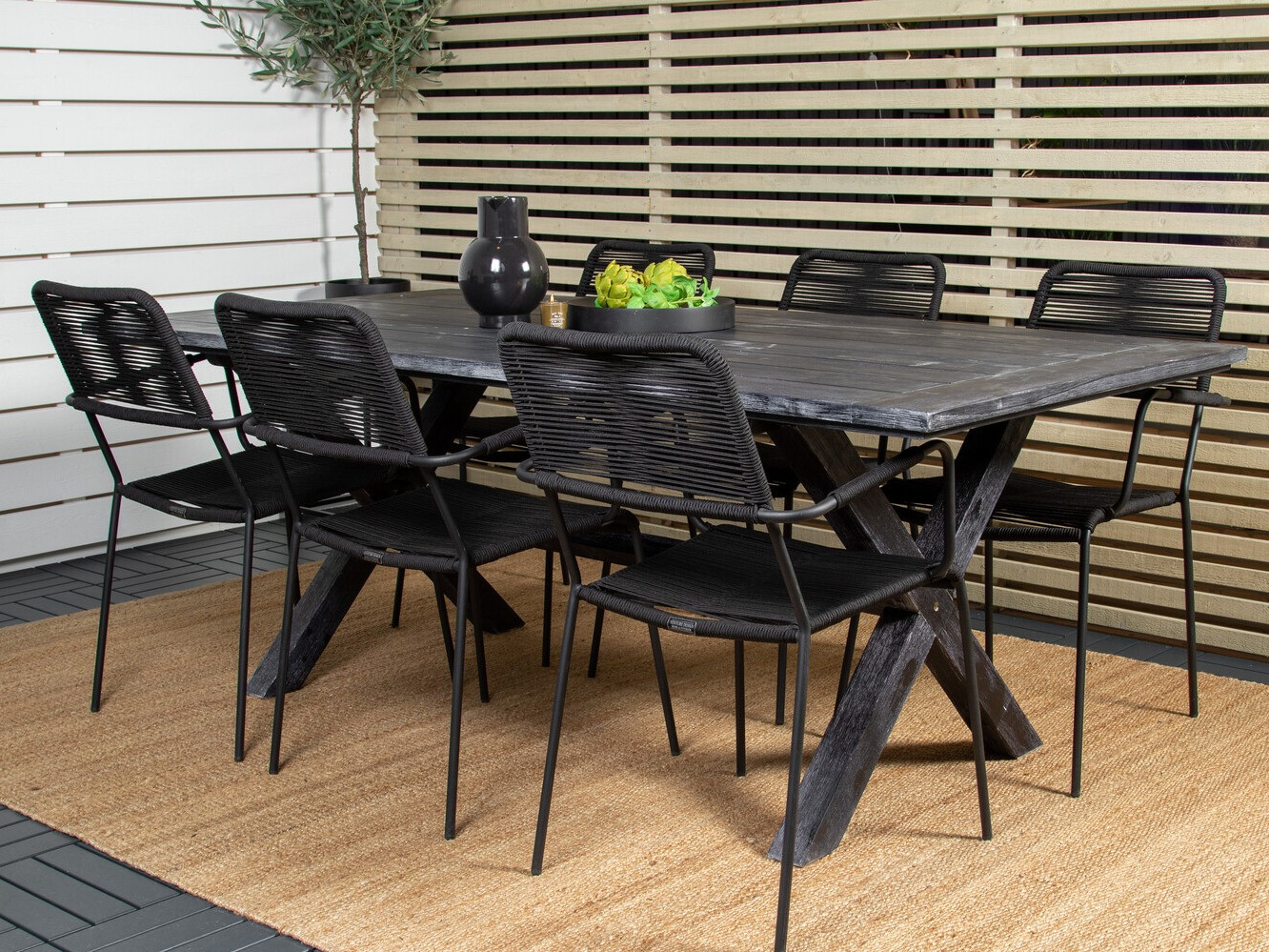 Asztal és szék garnitúra Dallas 2872