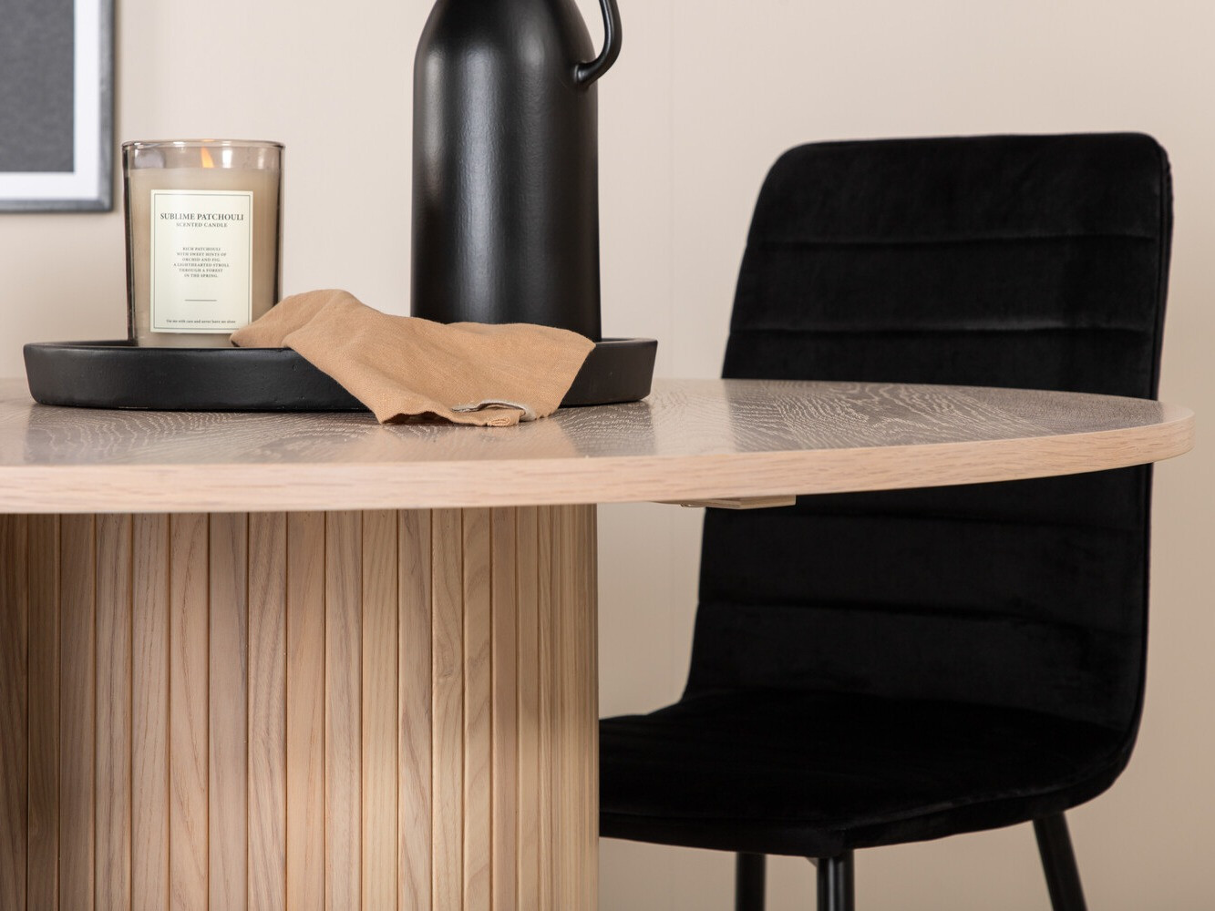 Étkezőgarnitúra Dallas 3101 (Fekete)