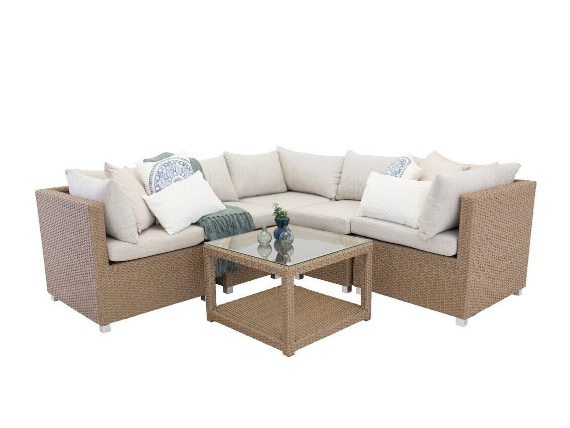 Kerti bútor Dallas 772 (Barna + Fehér)