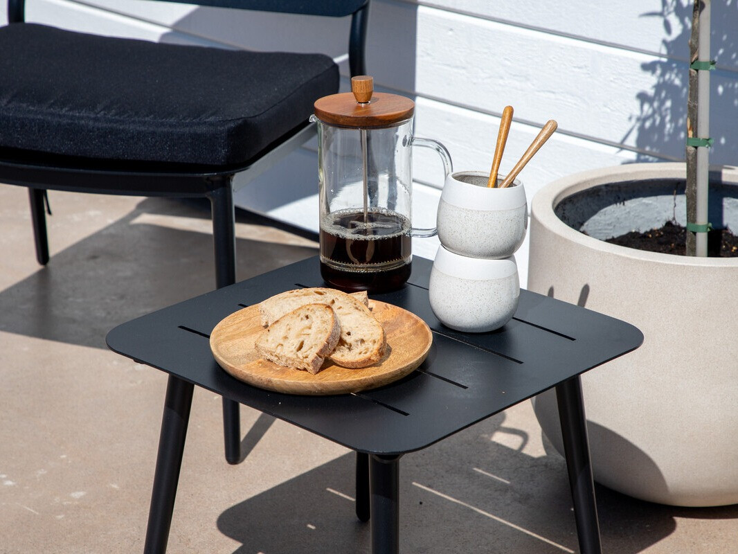 Kerti dohányzóasztal Dallas 2840 (Fekete)