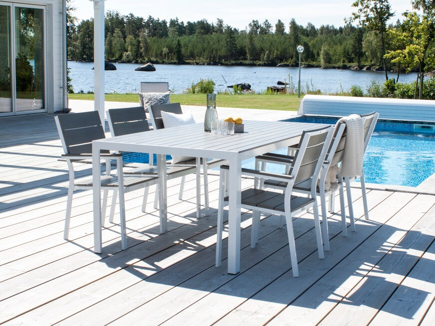 Kerti szék Dallas 717 (Szürke + Fehér)