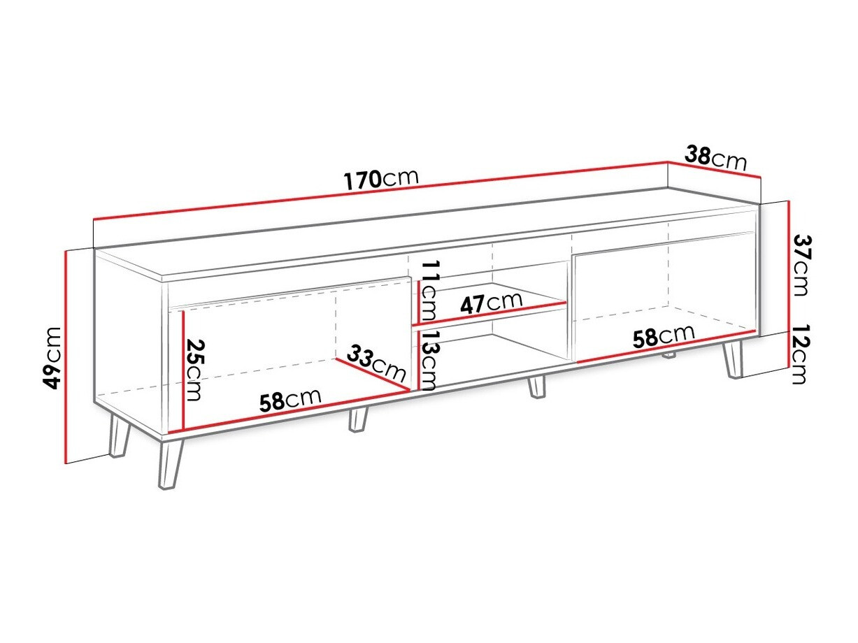 TV-állvány Munus I