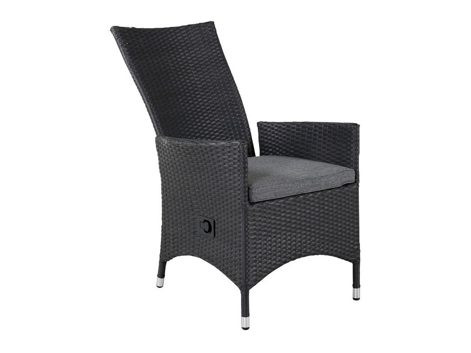 Kerti fotel Dallas 735 (Fekete + Szürke)