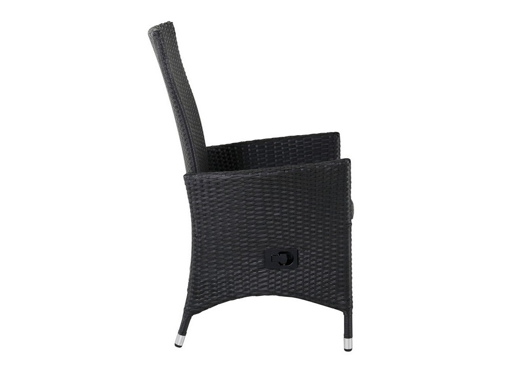 Kerti fotel Dallas 735 (Fekete + Szürke)