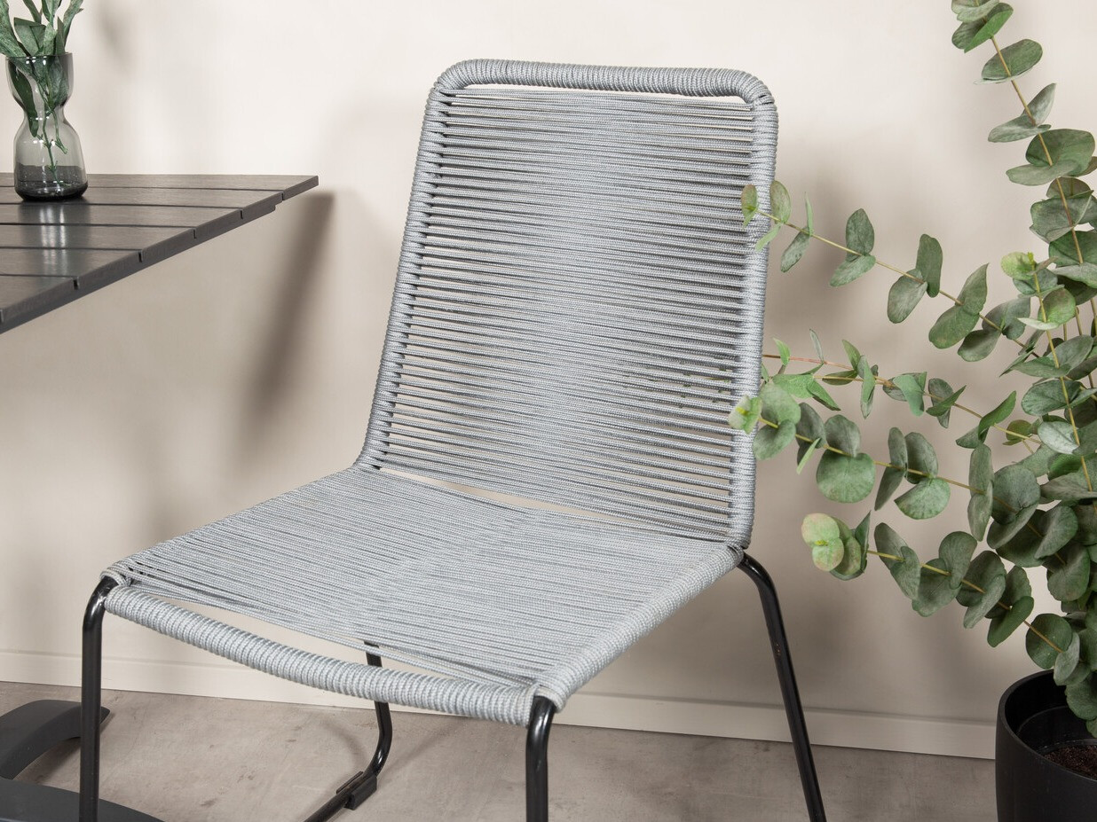 Erkélybútor-készlet Dallas 2184 (Szürke + Fekete)