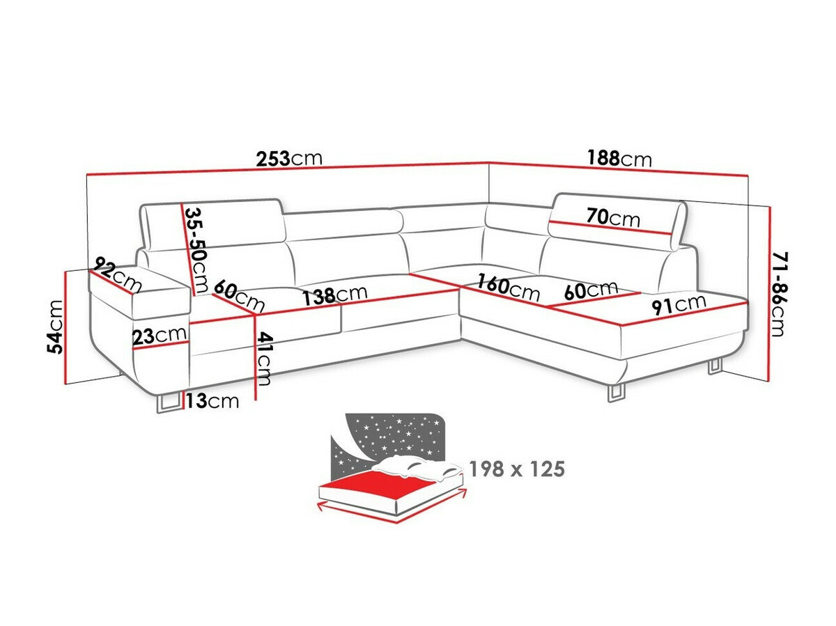 Sarokkanapé Comfivo 306 (Manila 35)