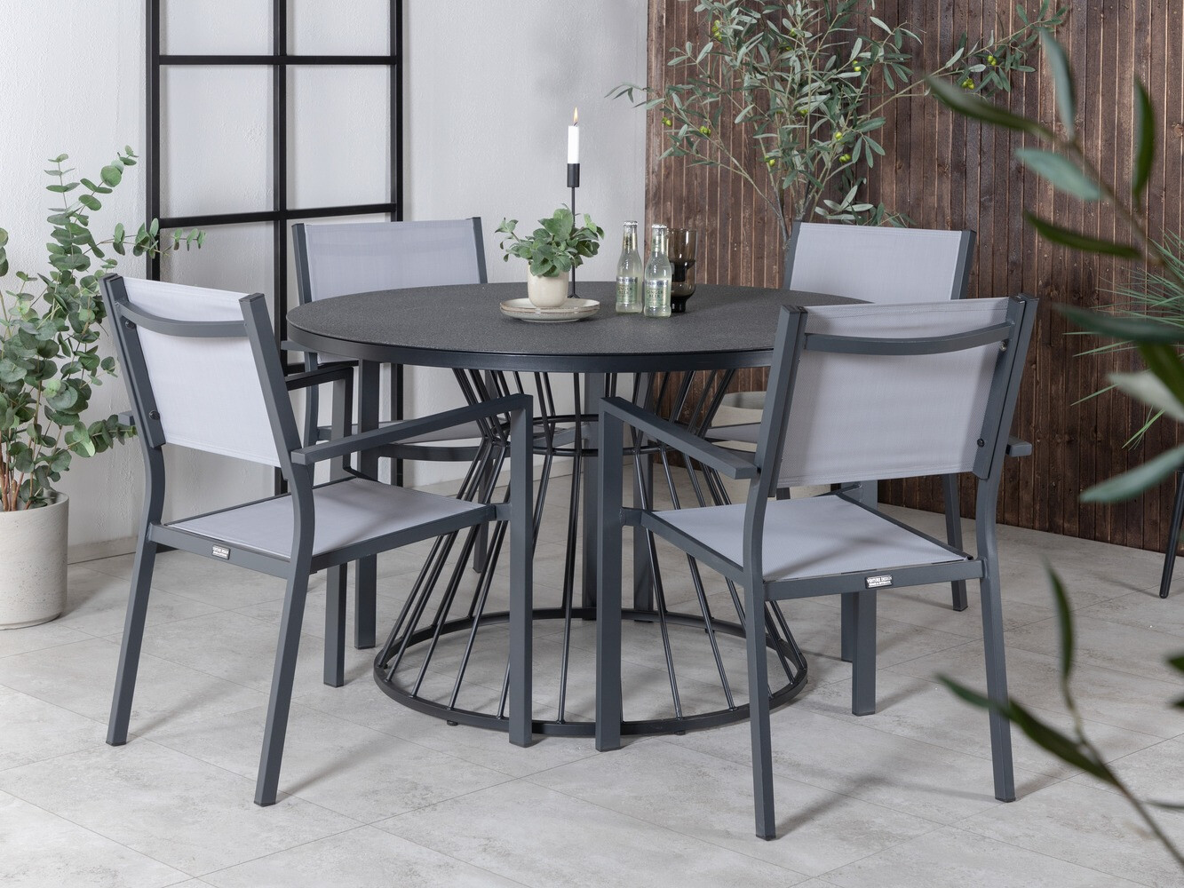 Kerti szék Dallas 746 (Fekete)