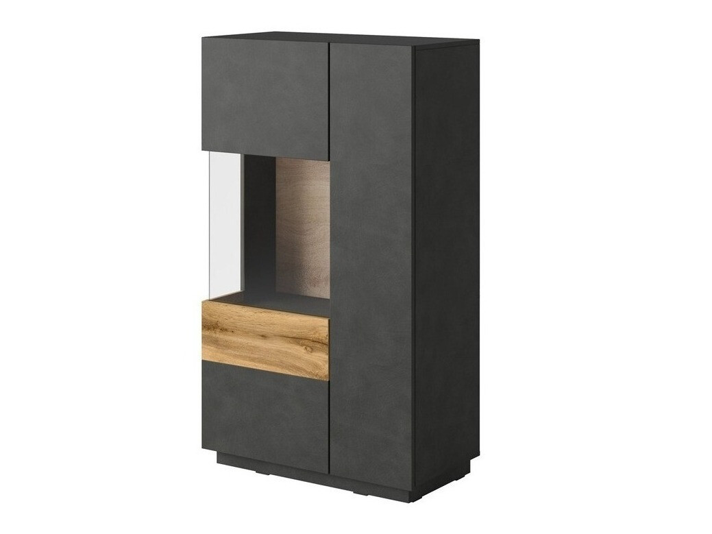 Szekrény Livlore 104 (Matera szürke + Wotan tölgy)