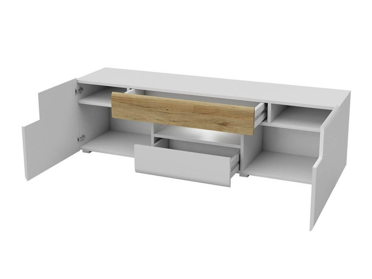 TV-állvány Torsone 101 (Antracit + Gloss antracit + Grandson tölgy)