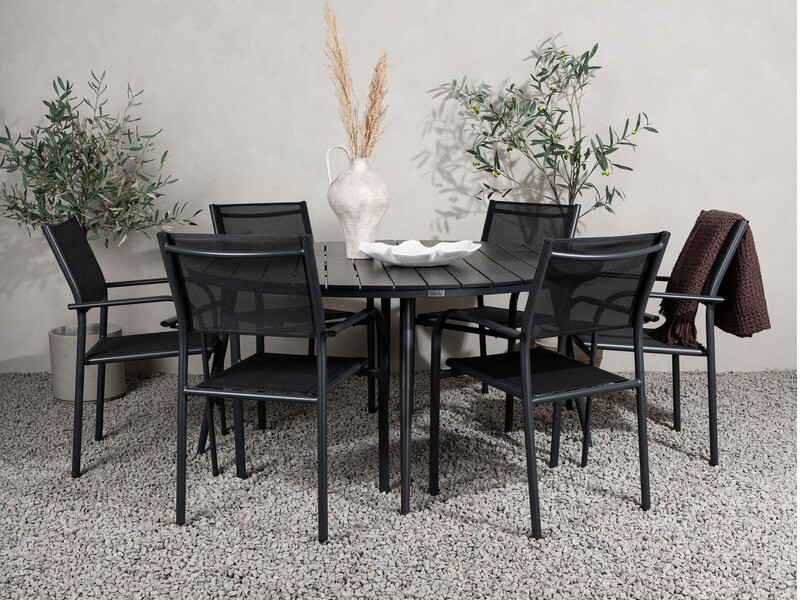 Kerti asztal Dallas 2832 (Fekete)