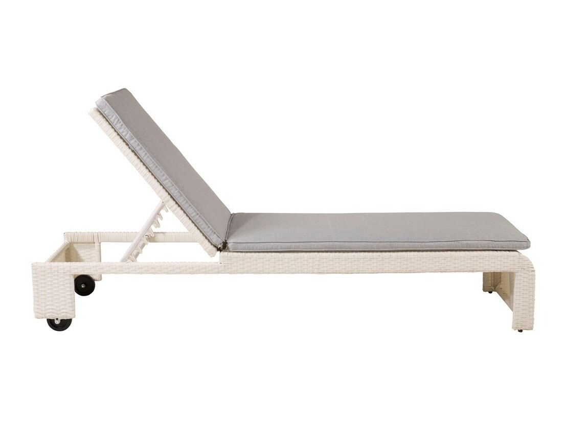 Kerti napozóágy Dallas 771 (Fehér + Szürke)