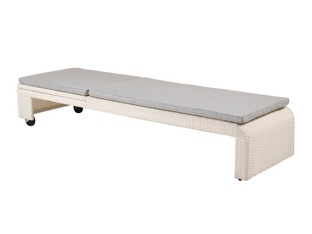 Kerti napozóágy Dallas 771 (Fehér + Szürke)