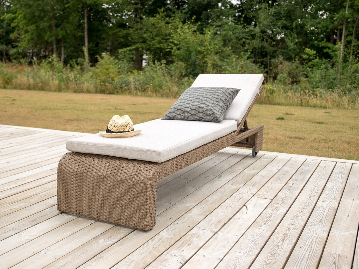 Kerti napozóágy Dallas 771 (Világosbarna + Bézs)