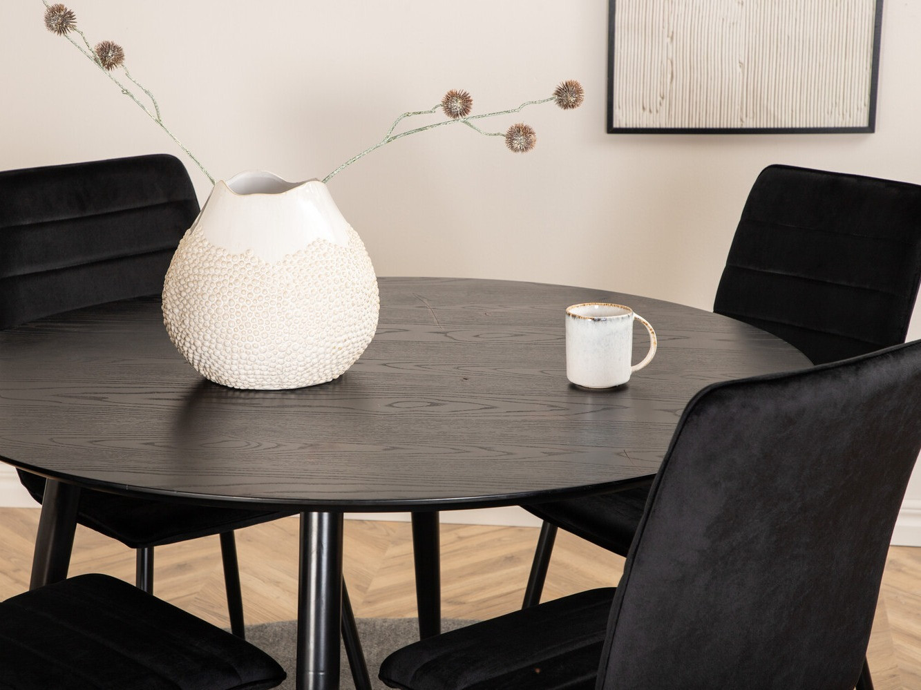 Étkezőgarnitúra Dallas 2544 (Fekete)