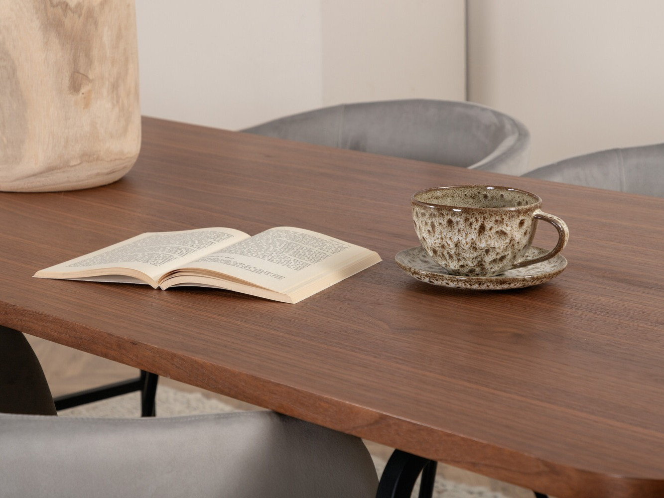 Étkezőgarnitúra Dallas 2793 (Szürke + Fekete)