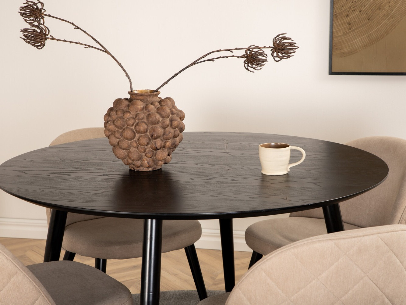 Étkezőgarnitúra Dallas 2545 (Bézs + Fekete)