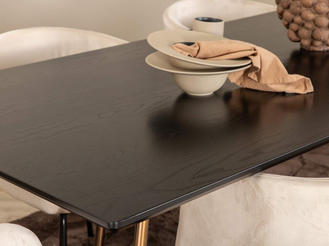 Étkezőgarnitúra Dallas 4191 (Krém + Fekete)