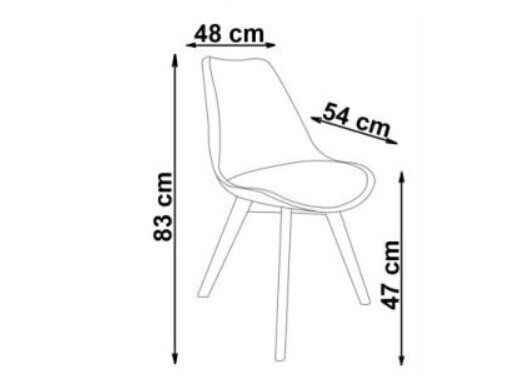 Szék Houston 412 (Sötétzöld + Világos fa)