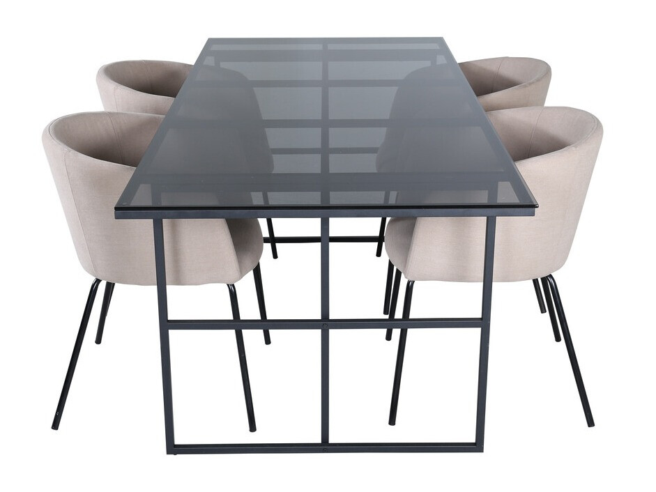 Étkezőgarnitúra Dallas 3044 (Krém + Fekete)