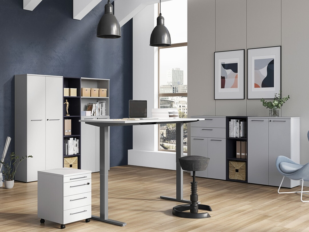 Irodai garnitúra Eliromo 114 (Világosszürke)