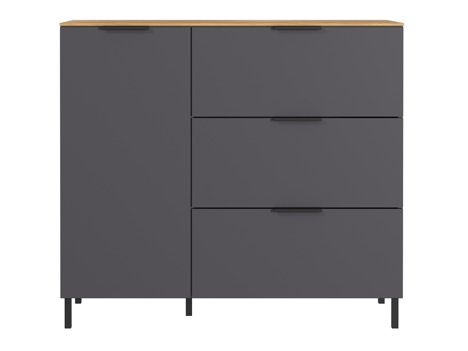 Komód Revteno 104 (Grafit + Navarra tölgy)