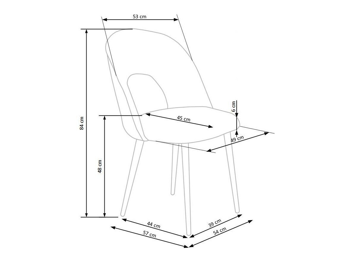 Szék Houston 960 (Szürke + Fekete)