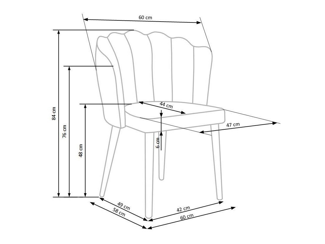 Szék Houston 975 (Szürke + Fekete)